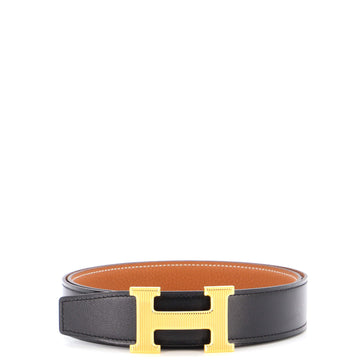 Hermes Constance Reversible Belt Leather with Guilloche Hardware Medium