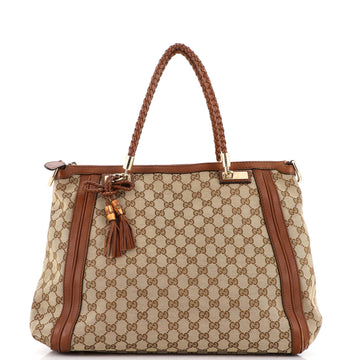 Gucci Bella Zip Tote Canvas Medium