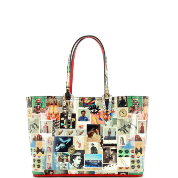 Christian Louboutin Cabata East West Tote Printed Patent Small