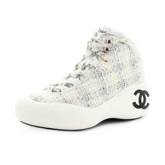 Chanel Women's Coco Neige CC Chunky High-Top Sneakers Tweed