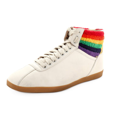 Gucci Bambi Rainbow High Top Sneakers Leather