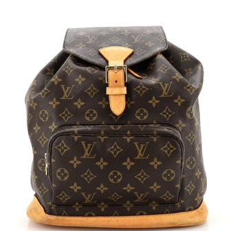 Louis Vuitton Vintage Montsouris Backpack Monogram Canvas GM
