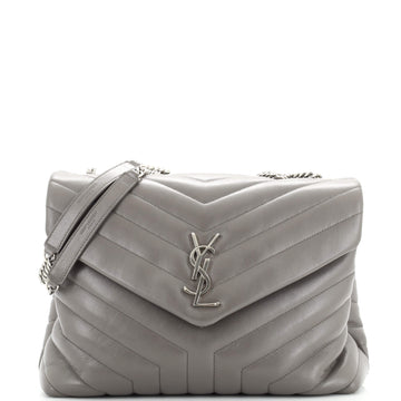 Saint Laurent LouLou Shoulder Bag Matelasse Chevron Leather Medium
