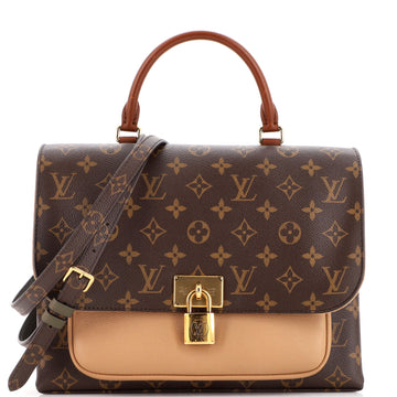 Louis Vuitton Marignan Handbag Monogram Canvas with Leather