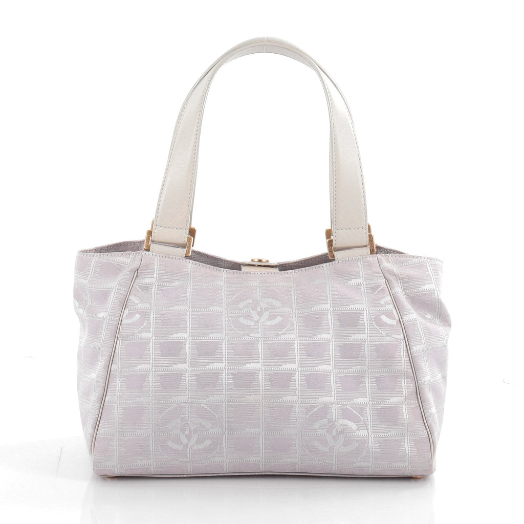 Buy Chanel Travel Line Shoulder Bag Nylon Medium Purple 2098401