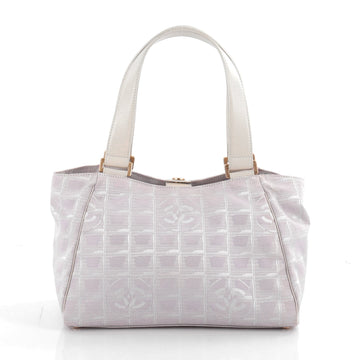Chanel Travel Line Shoulder Bag Nylon Medium Purple