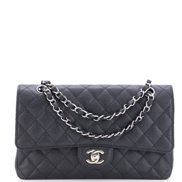 Chanel Classic Double Flap Bag Quilted Caviar Medium