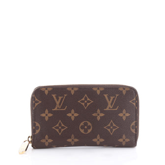 Louis Vuitton Zippy Compact Wallet Monogram Canvas Brown 2098701
