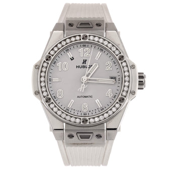 Hublot Big Bang One Click Automatic Watch Stainless Steel and Rubber with Diamond Bezel 39