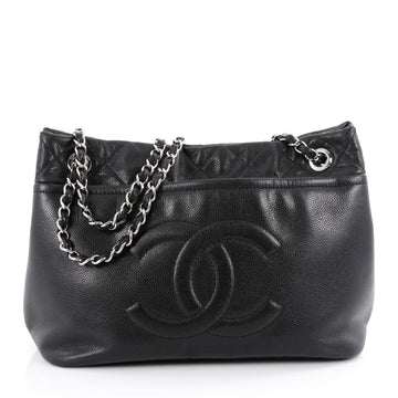 Chanel Timeless CC Soft Tote Caviar Large Black
