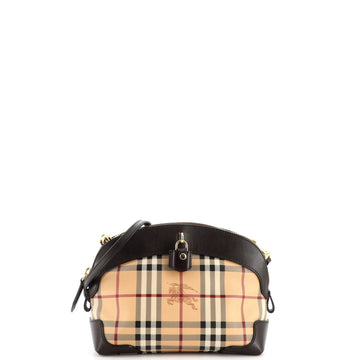 Burberry Primrose Crossbody Bag Haymarket Coated Canvas Small