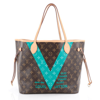 Louis Vuitton Neverfull Tote Limited Edition V Monogram 2099901