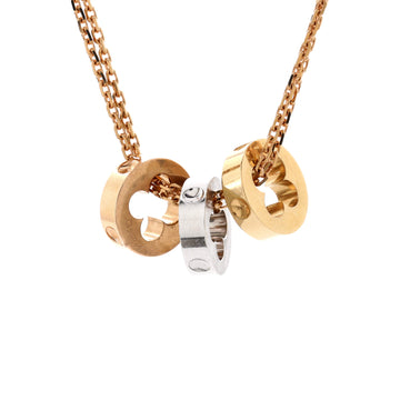 Louis Vuitton Empreinte Pendant Necklace 18K Tricolor Gold