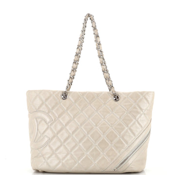 Chanel Cotton Club Tote Quilted Aged Calfskin Large