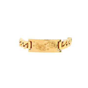 Louis Vuitton x NBA Logo Plate Chain Bracelet Monogram Metal