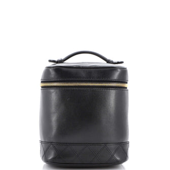 Chanel Vintage Cosmetic Case Lambskin Tall