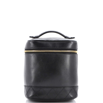 Chanel Vintage Cosmetic Case Lambskin Tall