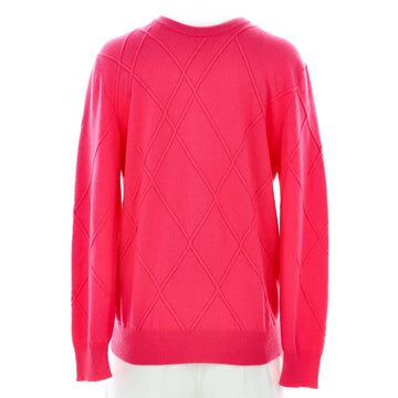 Hermes Women's Quilted Crewneck Pullover Sweater Cashmere