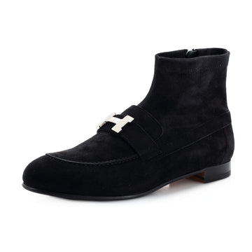 Hermes Women's Saint Honore Ankle Boots Suede