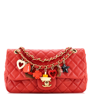 Chanel Cruise Charm Flap Bag Quilted Lambskin Medium