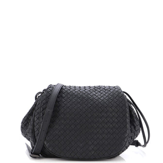 Bottega Veneta Flap Messenger Bag Intrecciato Nappa Small