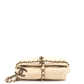 Chanel Midnight Swim Baluchon Clutch Quilted Calfskin Small