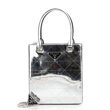 Prada Triangle Tote Spazzolato Leather Mini