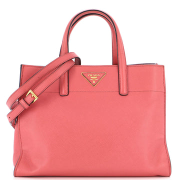 Prada Soft Triple Pocket Convertible Tote Saffiano Leather