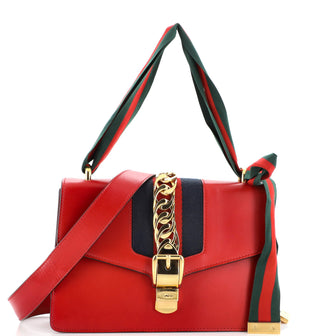 Gucci Sylvie Shoulder Bag Leather Small