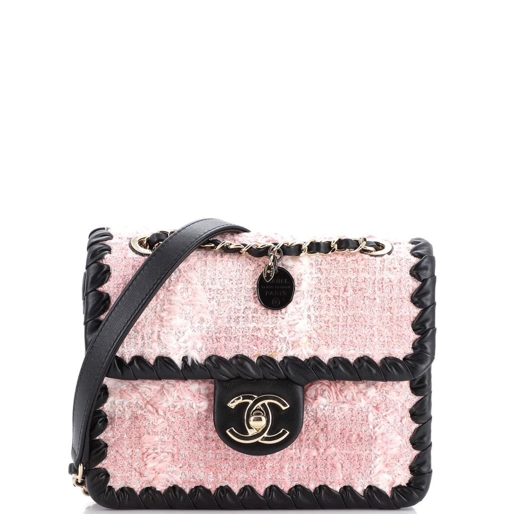 Chanel Mini Black, Red, and Pink Tweed Backpack by Ann's Fabulous Finds