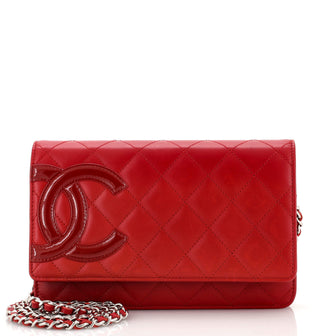 Chanel Cambon Wallet on Chain Quilted Leather