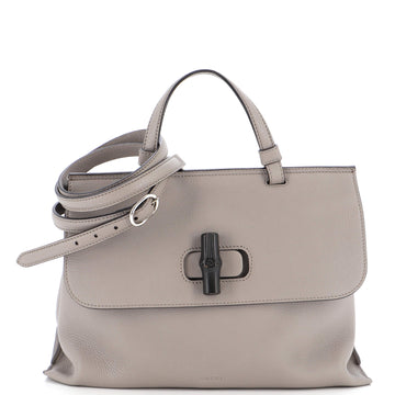 Gucci Bamboo Daily Top Handle Bag Leather Medium