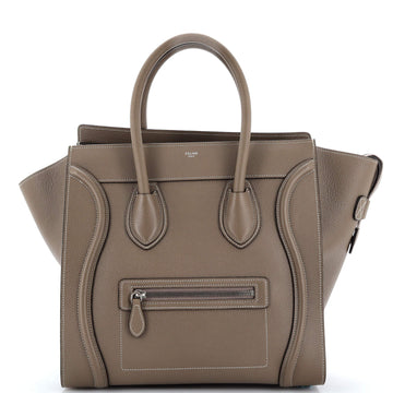 Celine Luggage Bag Grainy Leather Mini