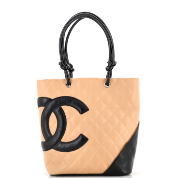 Chanel Cambon Tote Quilted Leather Medium