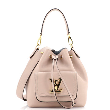 Louis Vuitton Lockme Pocket Bucket Bag Leather