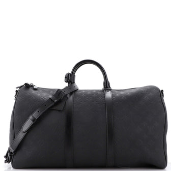 Louis Vuitton Keepall Bandouliere Bag Taurillon Monogram Leather 50