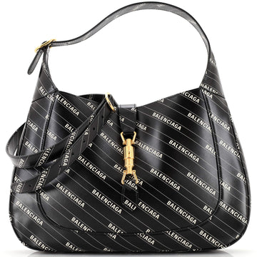 Gucci x Balenciaga The Hacker Project Jackie 1961 Hobo Printed Leather Medium