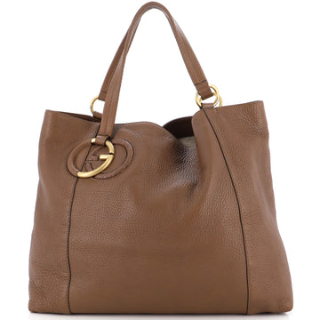 Gucci Twill Shoulder Bag Leather