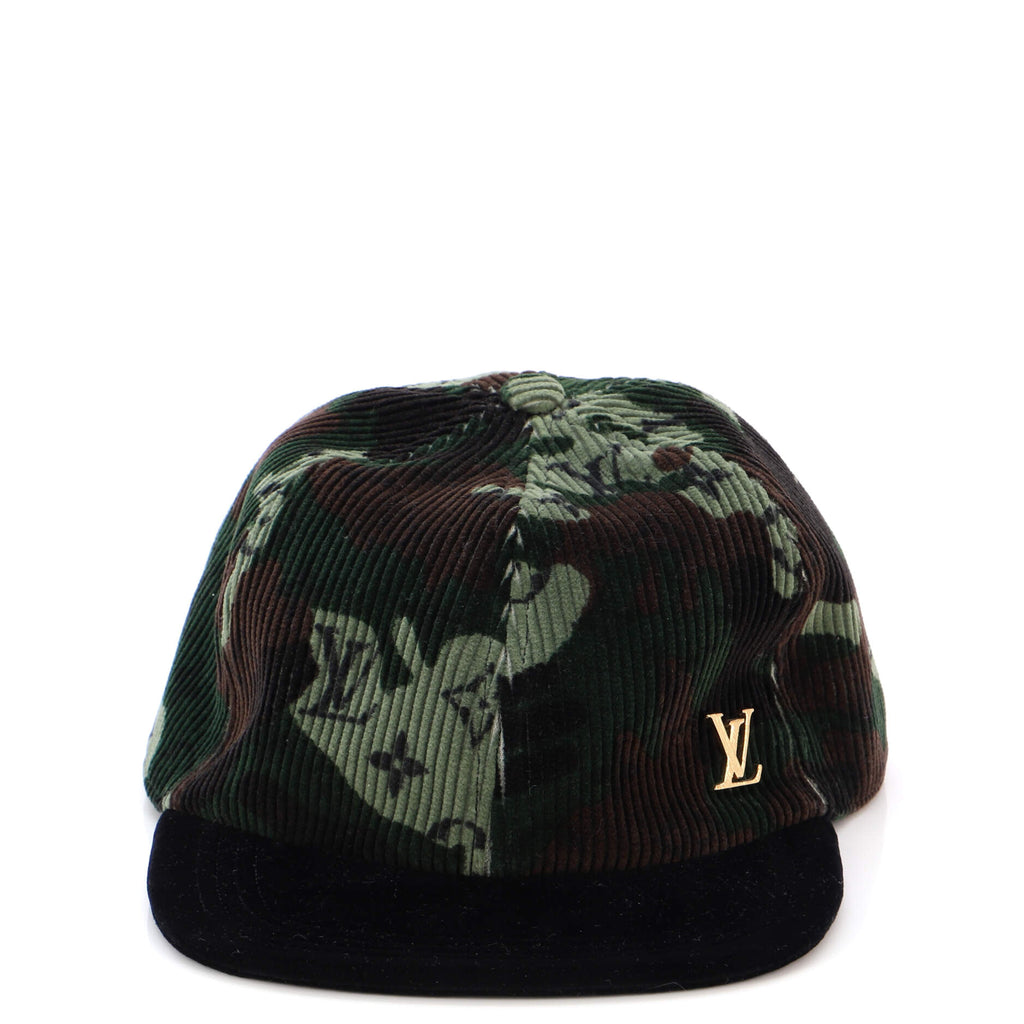 Louis Vuitton Easy Fit Baseball Cap Camouflage Monogram Corduroy Print  21000032