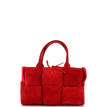 Bottega Veneta Arco Tote Suede and Shearling Small