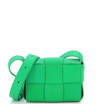 Bottega Veneta Cassette Crossbody Bag Maxi Intrecciato Leather Extra Mini