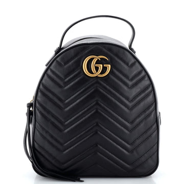 Gucci GG Marmont Backpack Matelasse Leather Small