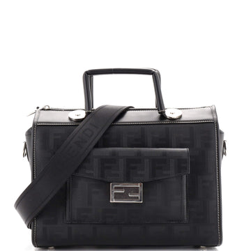 Fendi Soft Trunk Convertible Boston Bag Zucca Coated Canvas