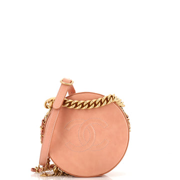 Chanel Round as Earth Crossbody Bag Glazed Calfskin