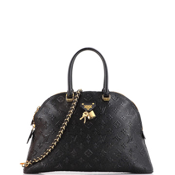 Louis Vuitton Moon Alma Bag Embossed Monogram Midnight Canvas