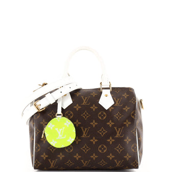 Louis Vuitton Speedy Bandouliere Bag LV Match Monogram Canvas 25