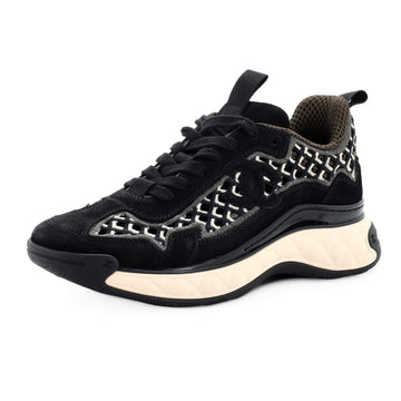 Chanel Women's CC Embroidery Sneakers Calfskin and Suede