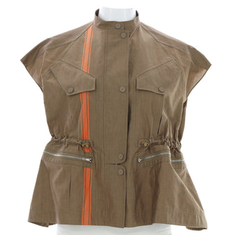 Hermes Women's Drawstring Vest Cotton