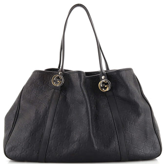 Gucci Twins Tote Guccissima Leather Large