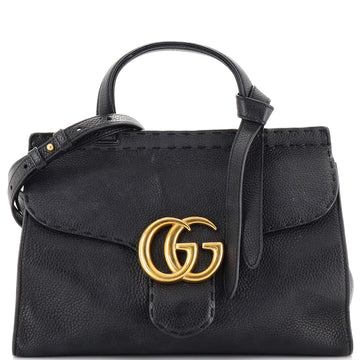 Gucci GG Marmont Top Handle Bag Leather Small
